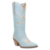 Dingo Ladies Full Bloom Blue Almond Round Toe Boots DI939-BLOOM