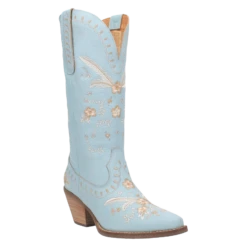 Dingo Ladies Full Bloom Blue Almond Round Toe Boots DI939-BLOOM