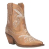 Dingo Ladies Primrose Floral Embroidery Bronze Boots DI748-YE7