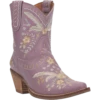 Dingo® Ladies Primrose Floral Print Lavender Western Bootie DI748-PU4