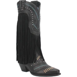 Dingo® Ladies Black Gypsy Fringe Boot DI737-BK