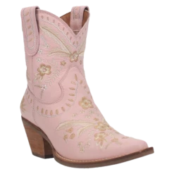 Dingo® Ladies Primrose Floral Embroidery Pink Western Boots DI748-PK