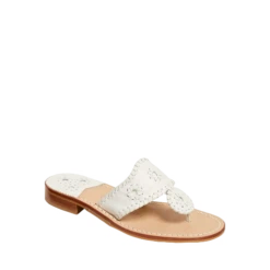 Jack Roger Ladies Slip On White Sandals 1219SN0001100-WHT