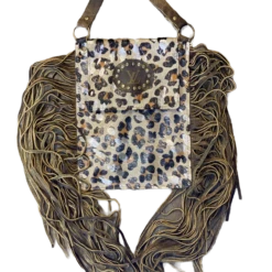Keep It Gypsy Louis V Upcycled Leopard Cowhide Crossbody KGLP08