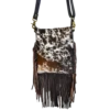 Klassy Cowgirl Hair On Fringe Crossbody Bag 77023