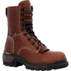 Rocky Men's Rams Horn Waterproof Brown Leather Work Boots RKK0397