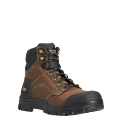 Ariat® Men's Treadfast 6" Steel Toe Brown Leather Work Boots 10034671