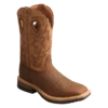 Twisted X 12" Men's Western-Dark Brown And Tan-Work Boot MLCWW05