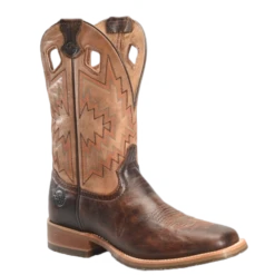 Double H Men's Winston Wide Square Toe Brown Roper Boots DH7023