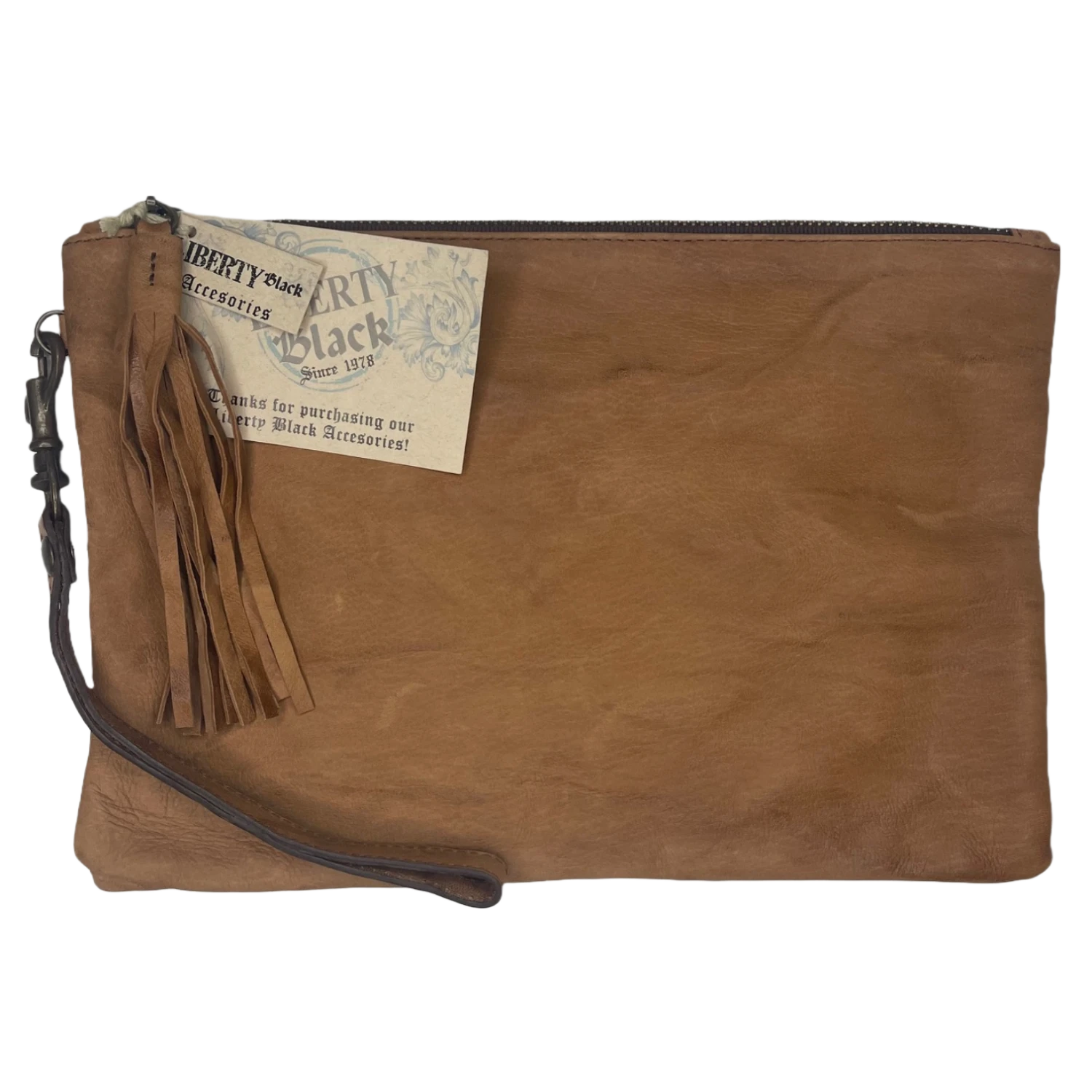 Liberty Black Ladies Cabra Albani Tobacco Wristlet Purse LBBG617-AT 1 Liberty Black Ladies Cabra Albani Tobacco Wristlet Purse LBBG617-AT