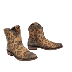 Liberty Black Ladies Cheetah Miel Boot LB-711330