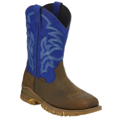 Tony Lama Men's Blue Steel Toe Waterproof Boots TW5010