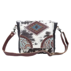 Myra Bag Ladies Efficient Canvas & Hairon Bag S-5272