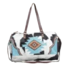 Myra Bag Ladies D'aventure Cowhide Turquoise Traveler Bag S-4775