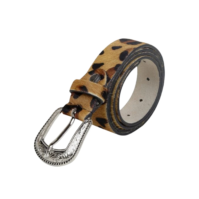 Myra Bag Ladies Rock On Leopard Hairon Leather Belt S-2929 1 Myra Bag Ladies Rock On Leopard Hairon Leather Belt S-2929