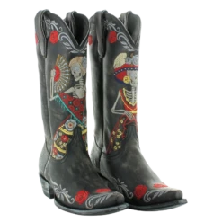 Old Gringo® Ladies Reinas Rustic Beige & Black Western Boots L3588-2