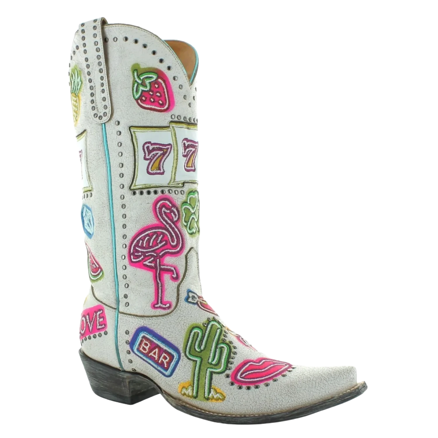 Old Gringo® Ladies 13"Jackpot Distressed Taupe Boots 1 Old Gringo® Ladies 13"Jackpot Distressed Taupe Boots