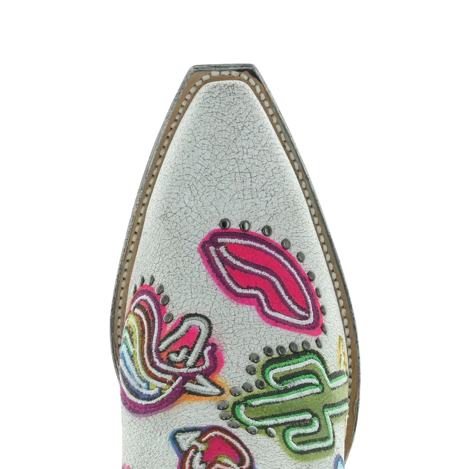 Old Gringo® Ladies 13"Jackpot Distressed Taupe Boots 2 Old Gringo® Ladies 13"Jackpot Distressed Taupe Boots - Image 2