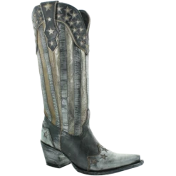 Yippee Ki Yay By Old Gringo Ladies Bloom Stars & Stripes Boots YL470-1