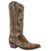 Old Gringo Ladies Dulce Calavera Brass Brown Sugar Skull Boots L3191-2
