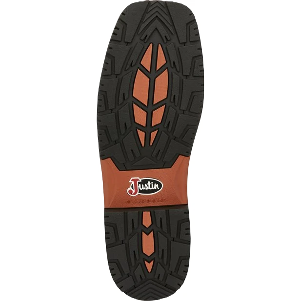 Justin® Men's Dalhart Orange Nano Square Toe Work Boots SE4218 2 Justin® Men's Dalhart Orange Nano Square Toe Work Boots SE4218 - Image 2