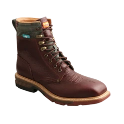 Twisted X® Men's 8" CellStretch® Lacer Brown Distressed Work Boots MXALW02