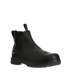 Ariat® Men's 6" Turbo Chelsea Carbon Toe Black Work Boots 10027330
