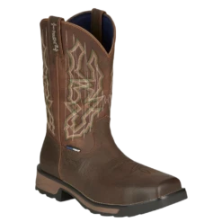 Tony Lama Men's Anchor Waterproof Composite Toe Brown Work Boots TW3415