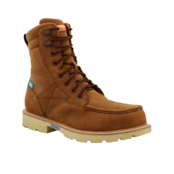 Twisted X Men's Distressed Saddle Waterproof Tan Work Boots MXCNW03