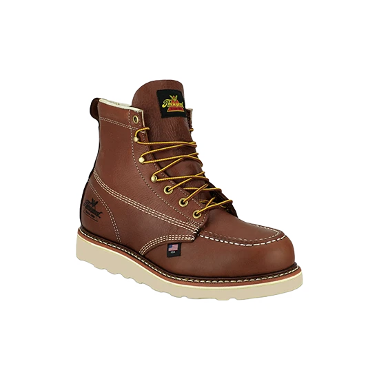 Thorogood® Men's 6" Wedged Sole Tobacco Brown Work Boots 814-4200 1 Thorogood® Men's 6" Wedged Sole Tobacco Brown Work Boots 814-4200
