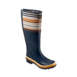 Pendleton® Ladies Bridger Stripe Navy Tall Rubber Boots PW2279-410