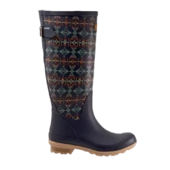 Pendleton® Ladies Diamond Peak Navy Tall Rubber Boots PW2264-410