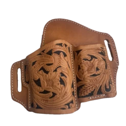 Ranger Belt Company® Floral Embossed Brown Leather Gun Holster GCOV-169T