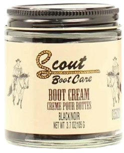 Scout Black Leather Boot Cream Polish 3.7oz 0350201