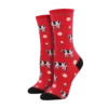 Sock Smith Ladies "LEGENDAIRY"Red Crew Socks WNC1516-RED
