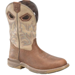 Double H® Men's PROPHECY 11" U Toe Brown & Tan Roper Boots DH5385