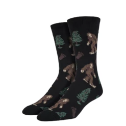 SockSmith Men's Bigfoot Black Socks SSM1423-BLK