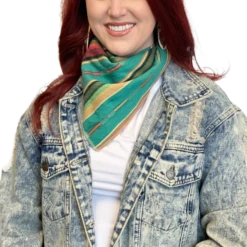 Sweet Texas Treasures Ladies Double Layer Stripped Wild Rag STT298