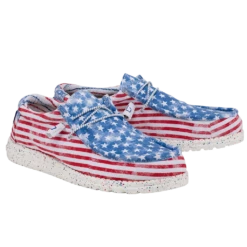 Hey Dude Men's Wally Stars N Stripes Shoes 150202699