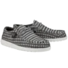 Hey Dude Men's Wally Patriotic Grey Shoes 110063196