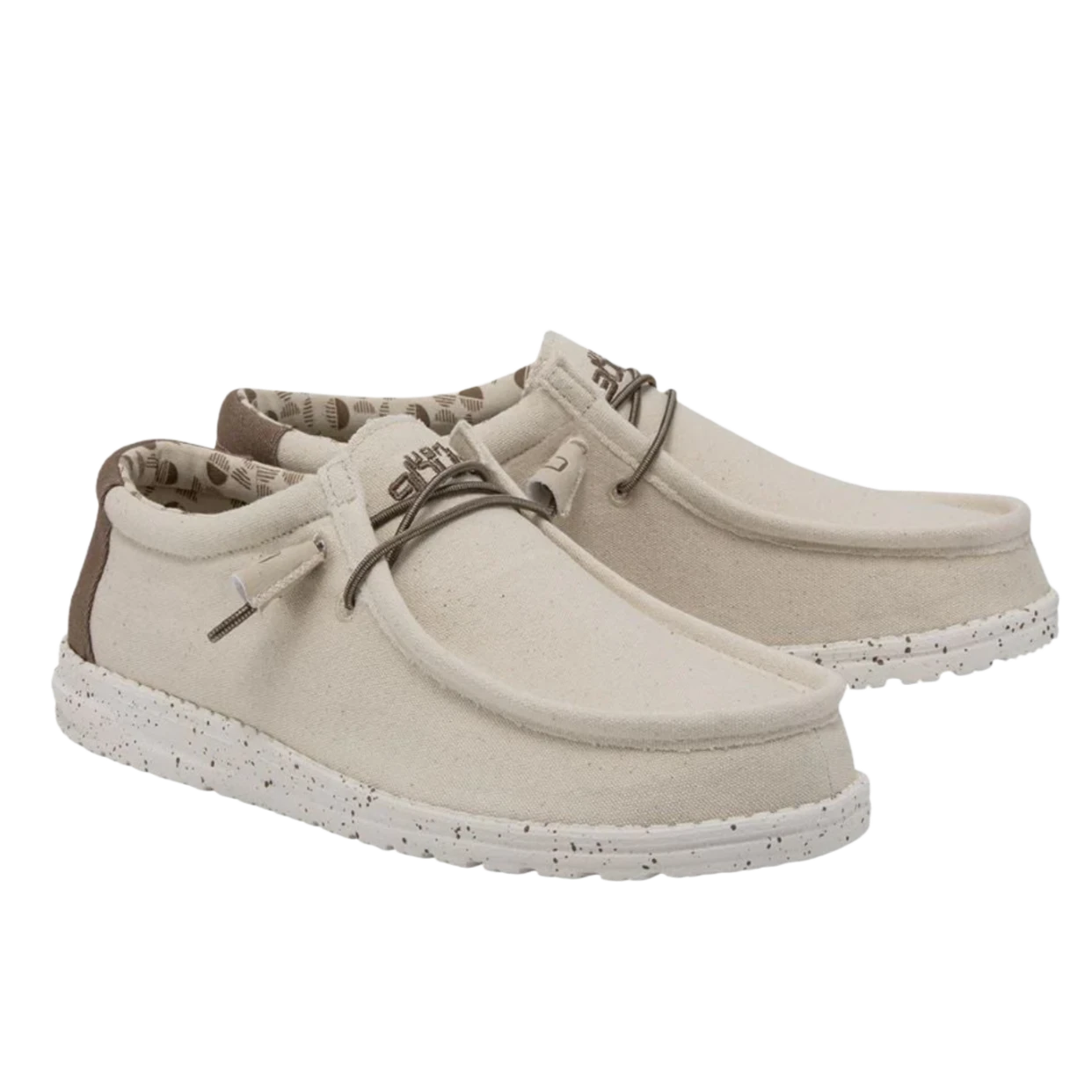 Hey Dude® Men's Wally Stretch Ivory Shoes 110380112 1 Hey Dude® Men's Wally Stretch Ivory Shoes 110380112