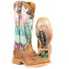 Tin Haul Ladies Cactilicious Lookin Sharp Cactus Boot 14-021-0007-1337