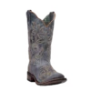 Laredo Ladies Ella Navy Embroidered Square Toe Western Boots 5676
