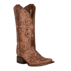 Circle G By Corral Ladies Embroidered Honey Brown Boots L5795