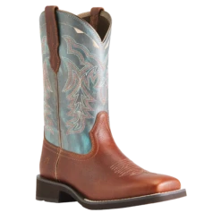 Ariat® Ladies Delilah Spiced Cider & Teal River Boots 10042420