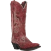 Laredo Ladies Braylynn Snip Toe Studded Red Western Boots 52411