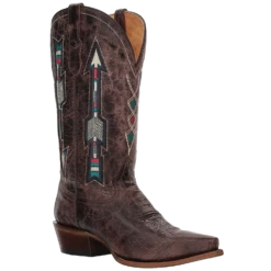 Roper Ladies Brown Embroidered Arrow Underlay Boots 09-021-8126-1426