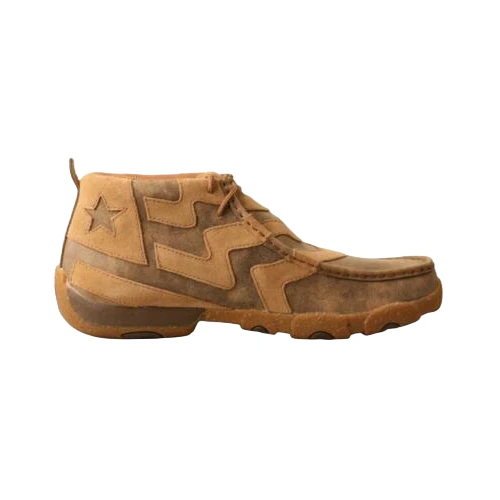 Twisted X® Men's Bomber Brown Lace Up Chukka Driving Moc MDM0089 2 Twisted X® Men's Bomber Brown Lace Up Chukka Driving Moc MDM0089 - Image 2