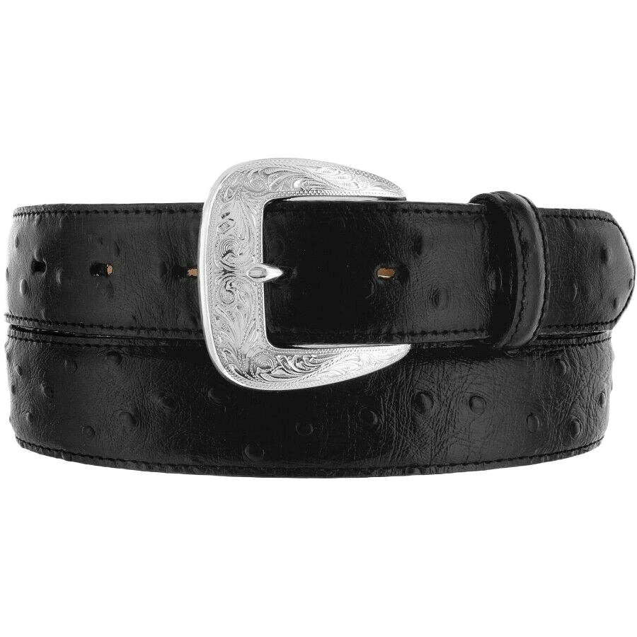 Tony Lama Men'sPrint 1 3/8" Black Dress Belt 1373L 1 Tony Lama Men'sPrint 1 3/8" Black Dress Belt 1373L