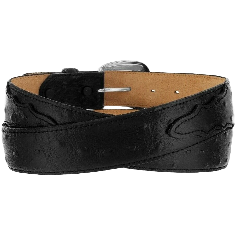 Tony Lama Men'sPrint 1 3/8" Black Dress Belt 1373L 2 Tony Lama Men'sPrint 1 3/8" Black Dress Belt 1373L - Image 2